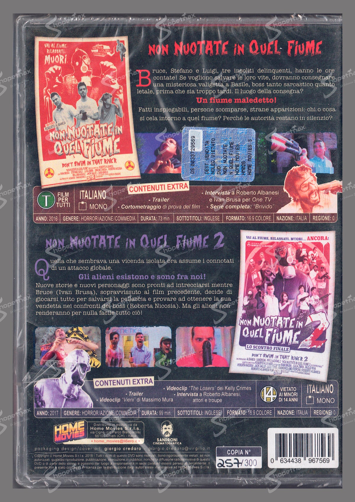 Non nuotate in quel fiume 1 e 2 (La Saga Completa) (2016-2017) DVD
