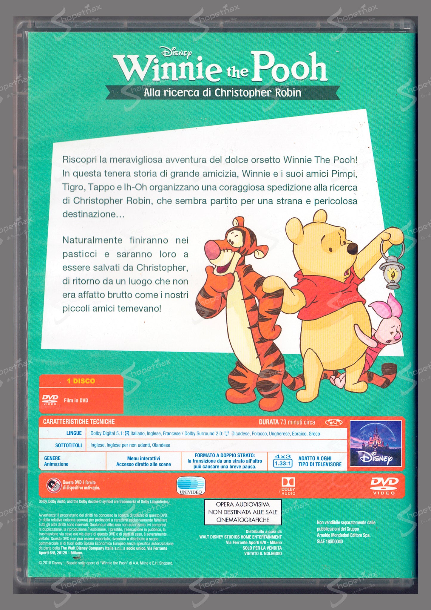 Winnie the Pooh - Alla ricerca di Christopher Robin (Repack 2018) (1997) DVD Editoriale