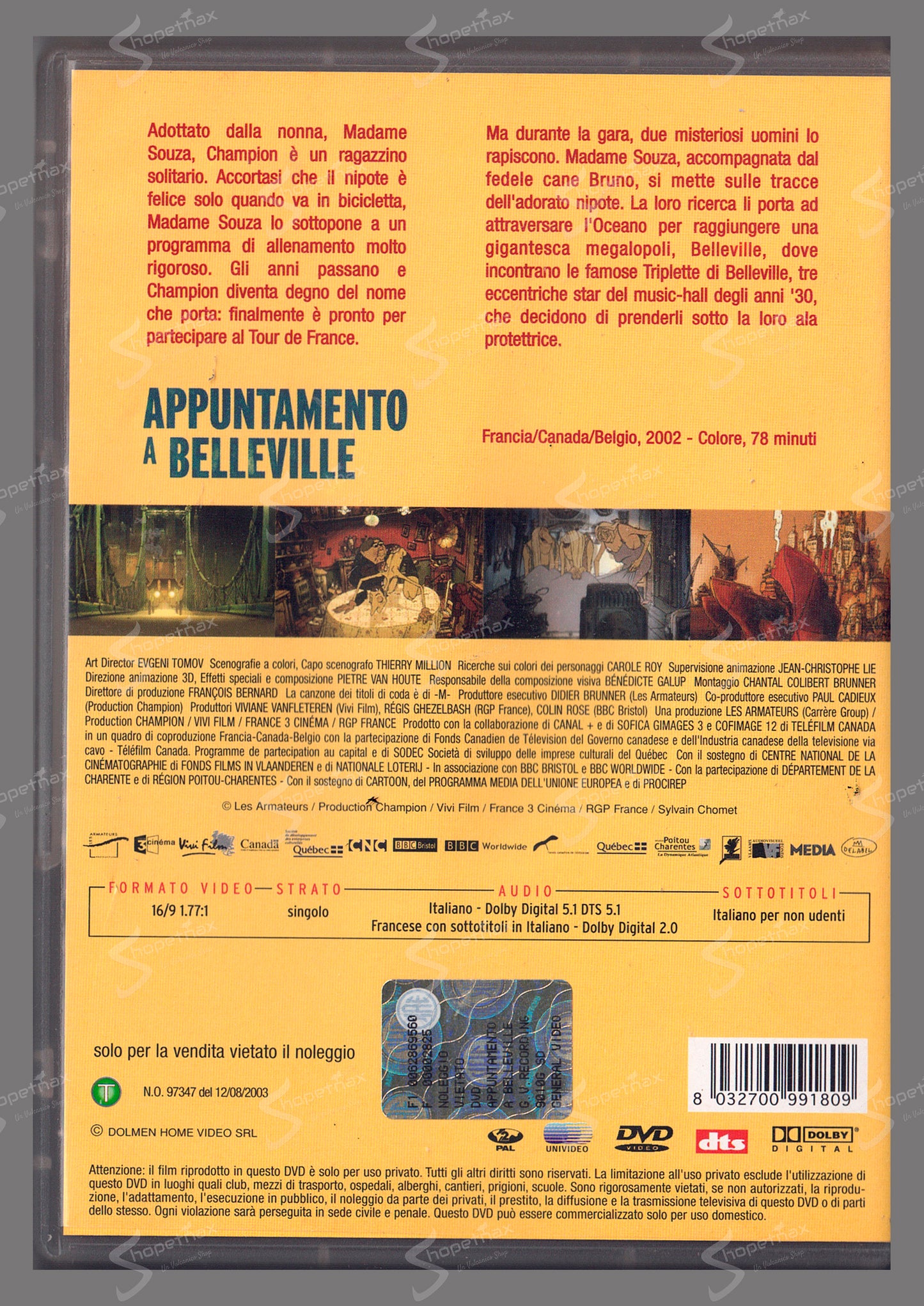 Belleville Rendez-vous (2003) DVD