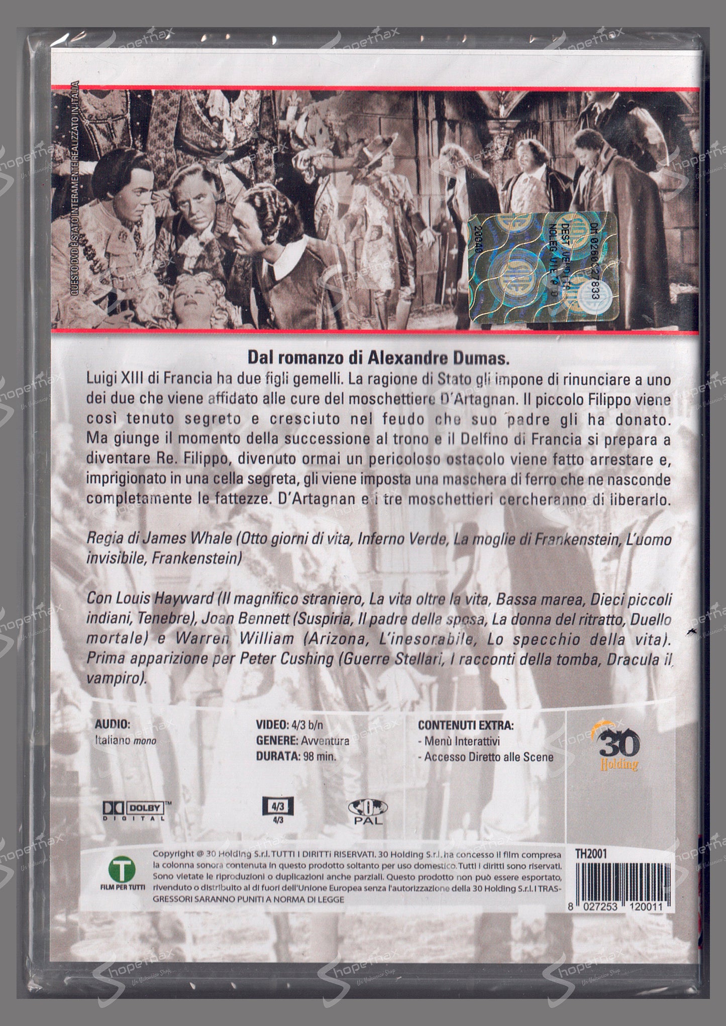 The Man in the Iron Mask (1939) DVD