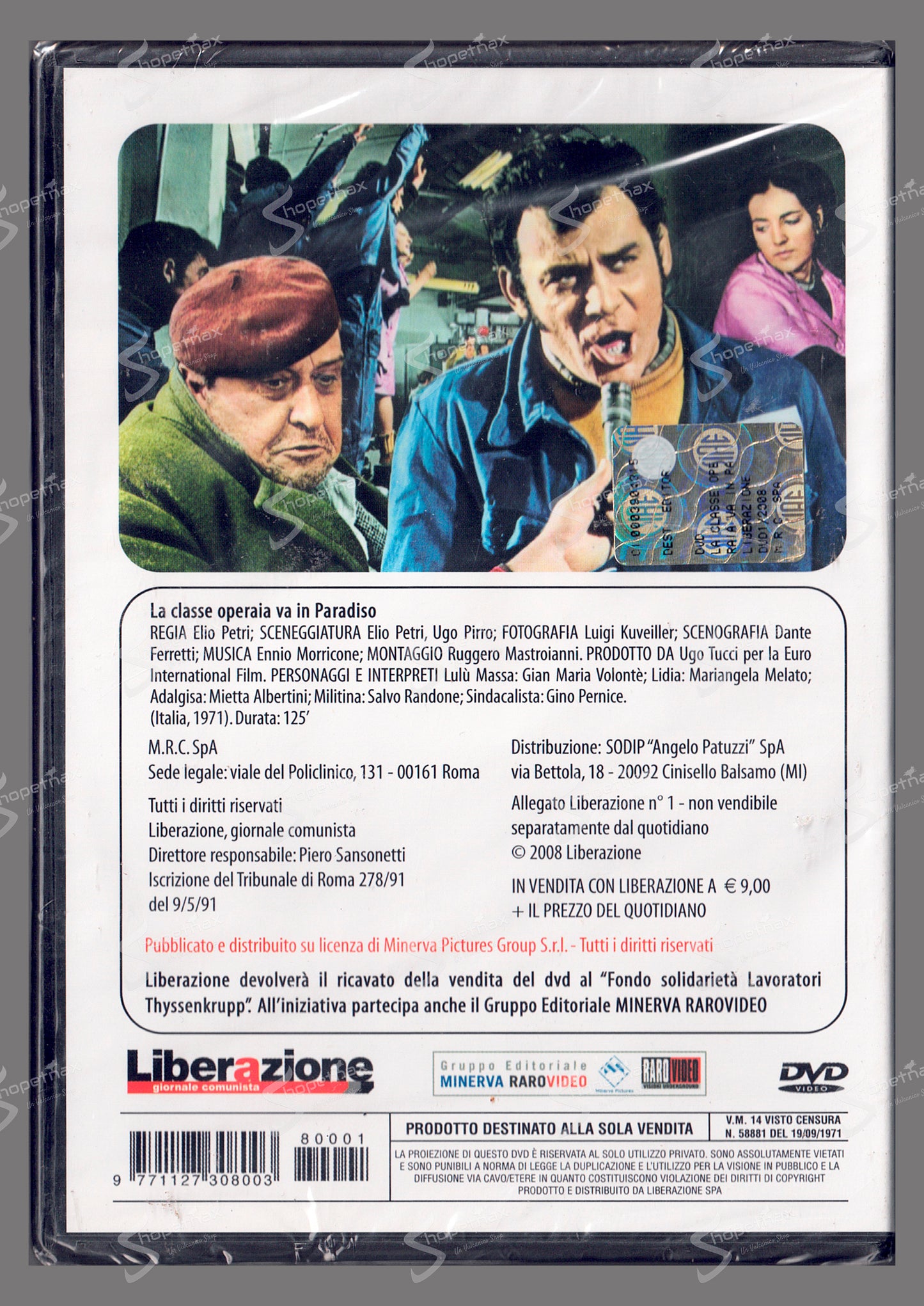 La classe operaia va in Paradiso (1971) DVD Editoriale