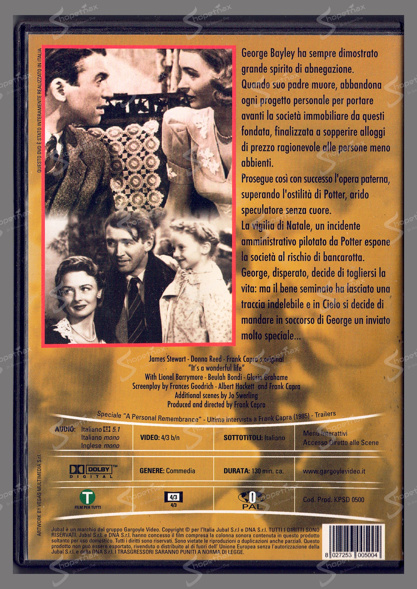 La vita è meravigliosa (It's a Wonderful Life) (1946) DVD