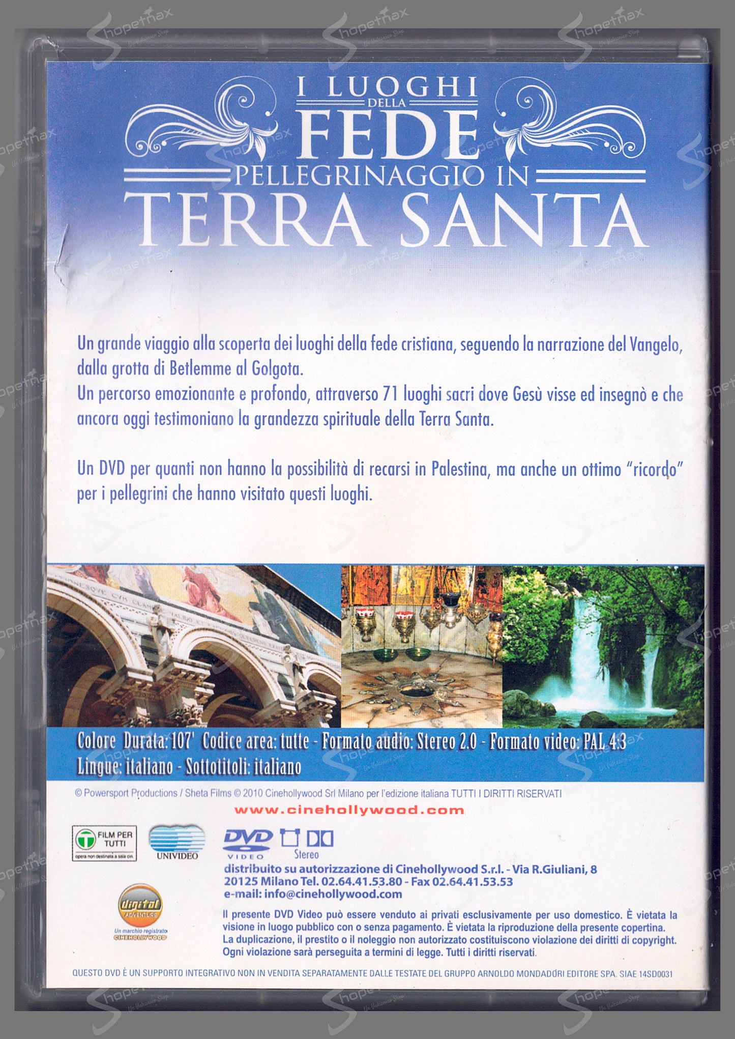 Pellegrinaggio in Terra Santa (I Luoghi della Fede) (2010) DVD Editoriale