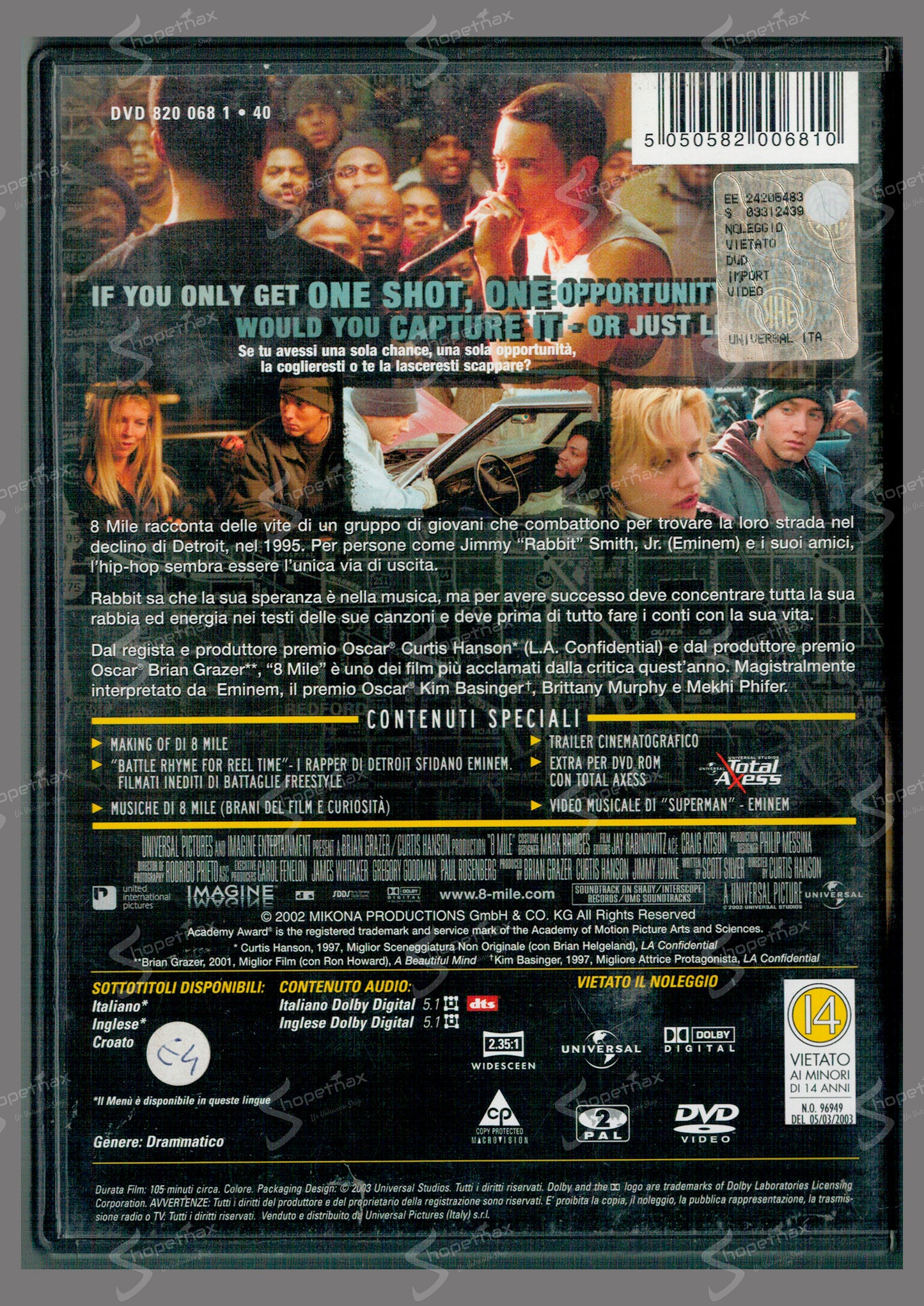 8 Mile (2002) DVD