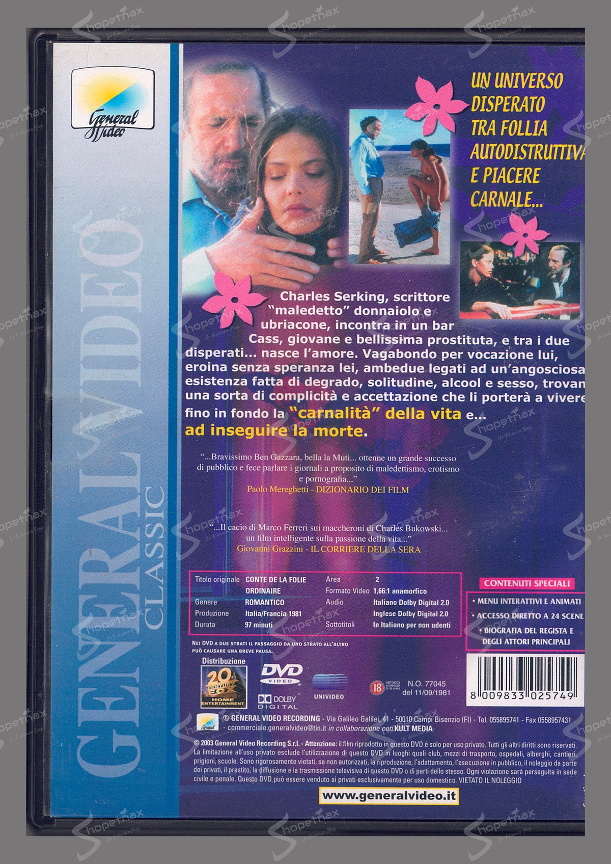 Storie di ordinaria follia (1981) DVD