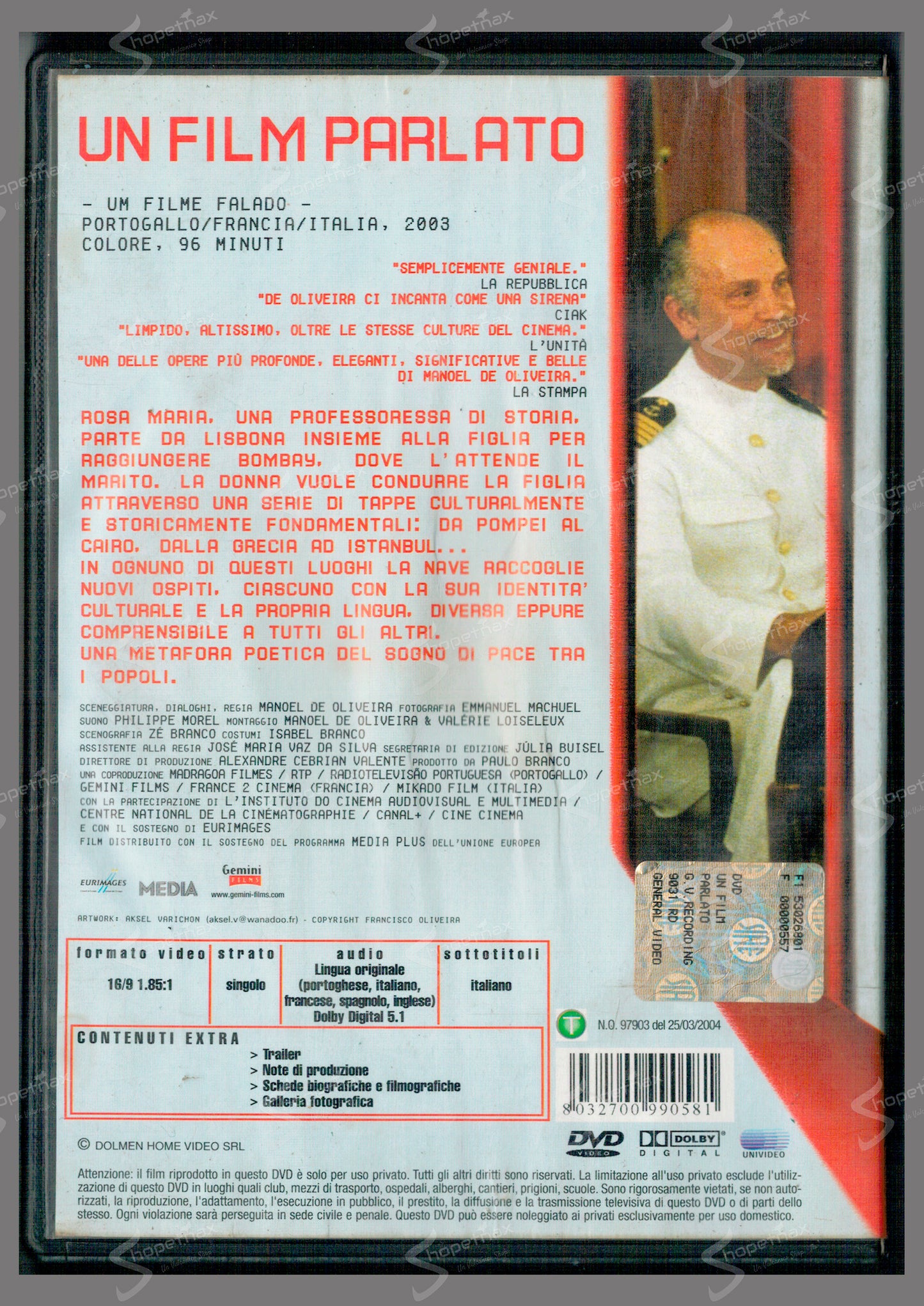 Un film parlato (Um Filme Falado) (2003) DVD Noleggio