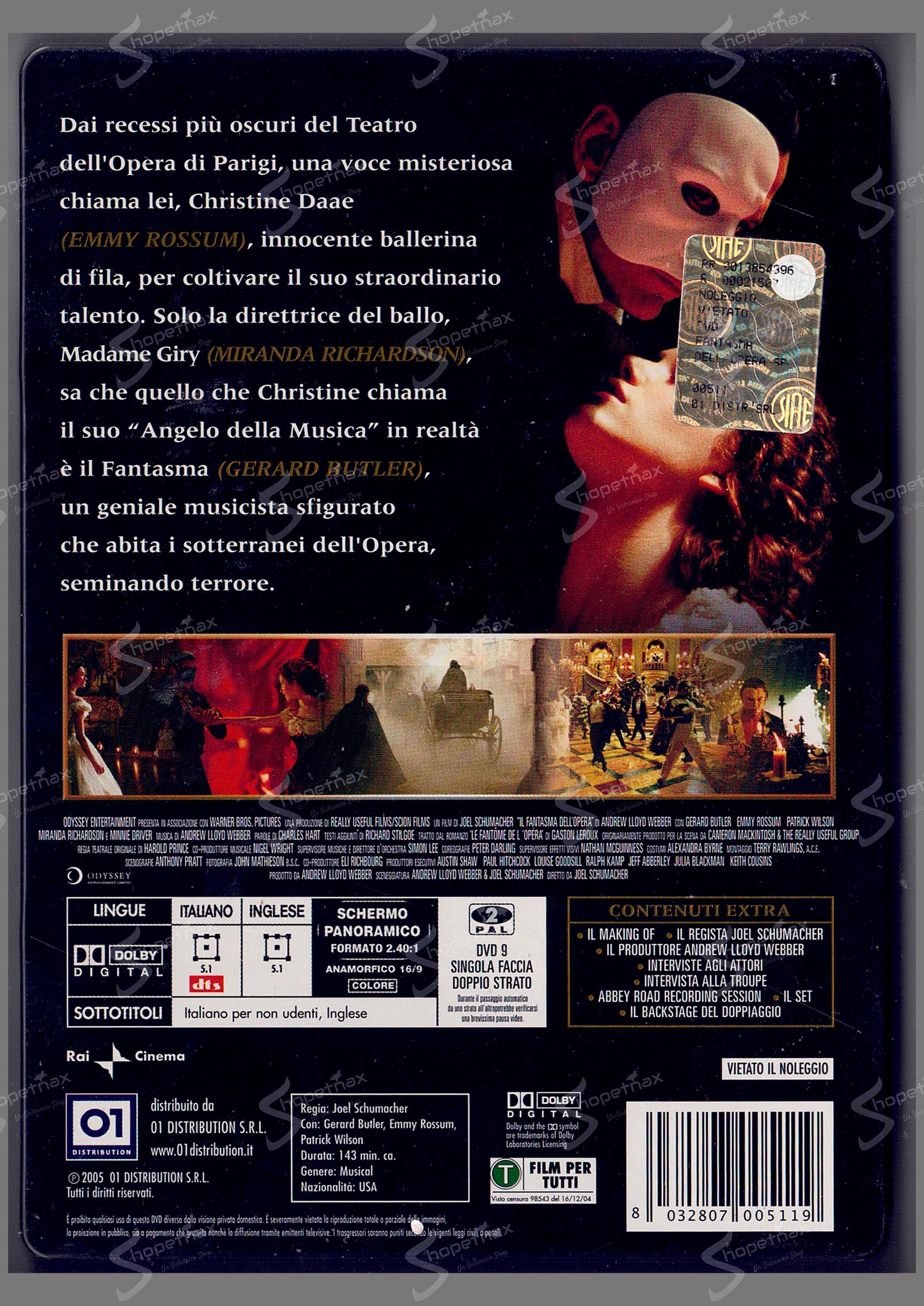 Il Fantasma dell'Opera (The Phantom of the Opera) (SteelBook) (2004) DVD