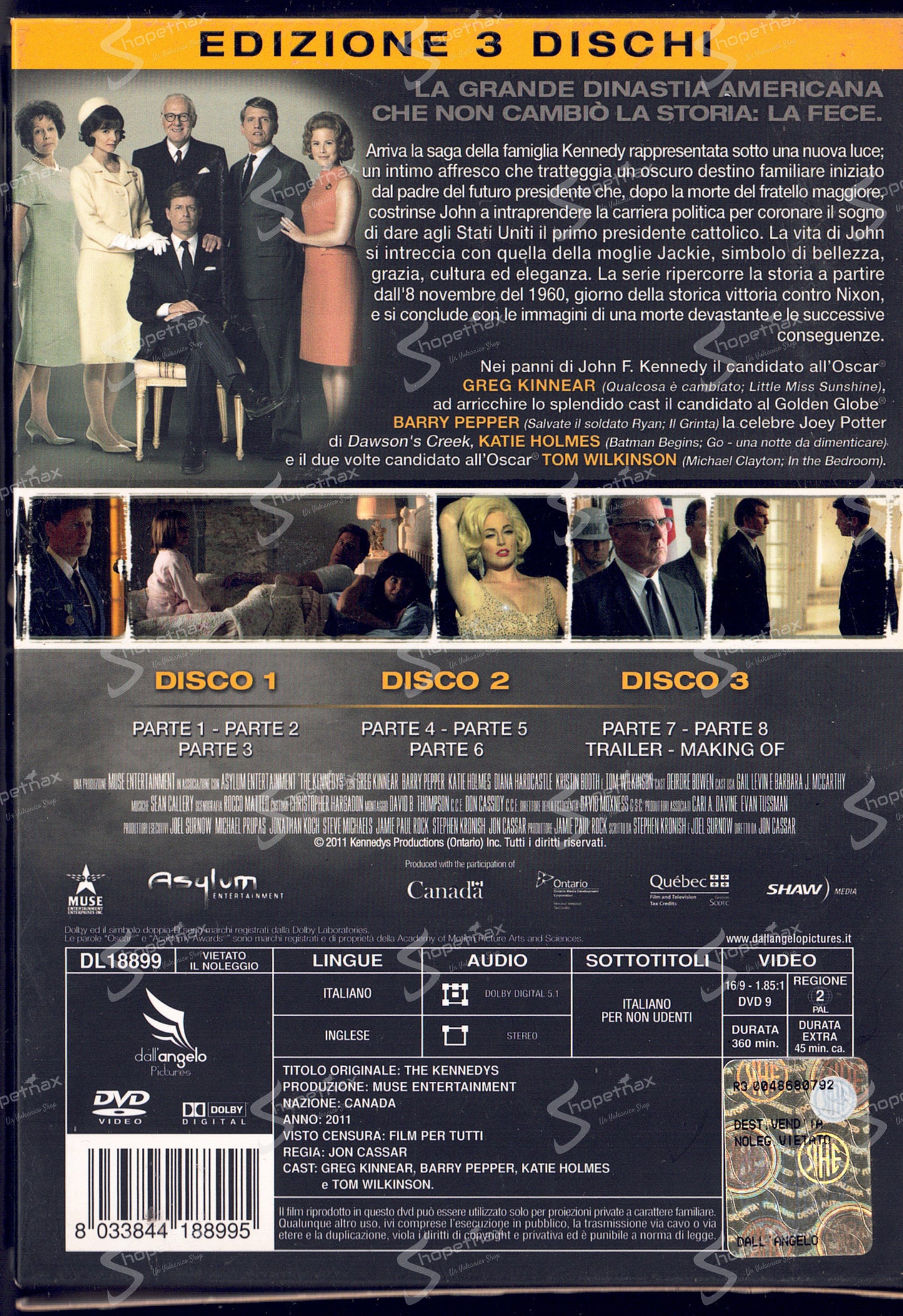 The Kennedys - The Story of a Family (2011) 3 DVD Box Set