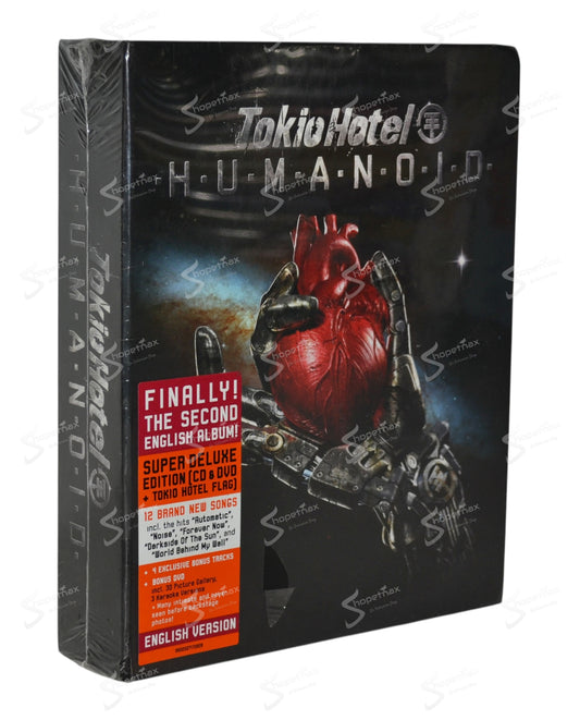 Tokio Hotel - Humanoid (Super Deluxe Edition CD+DVD+Flag) (English Version) (Universal) Box