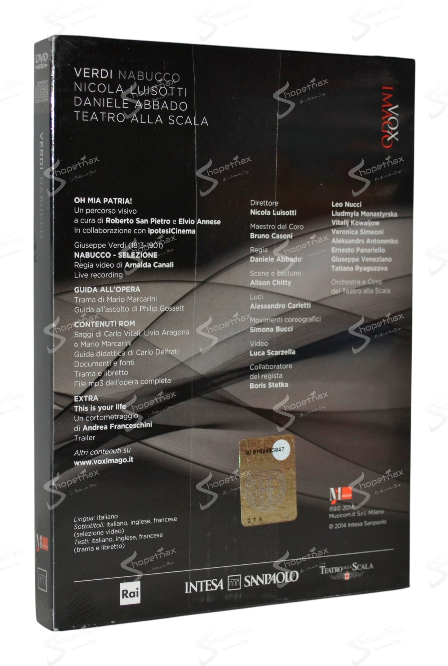Verdi Nabucco (Teatro alla Scala) (2014) DVD Digibook