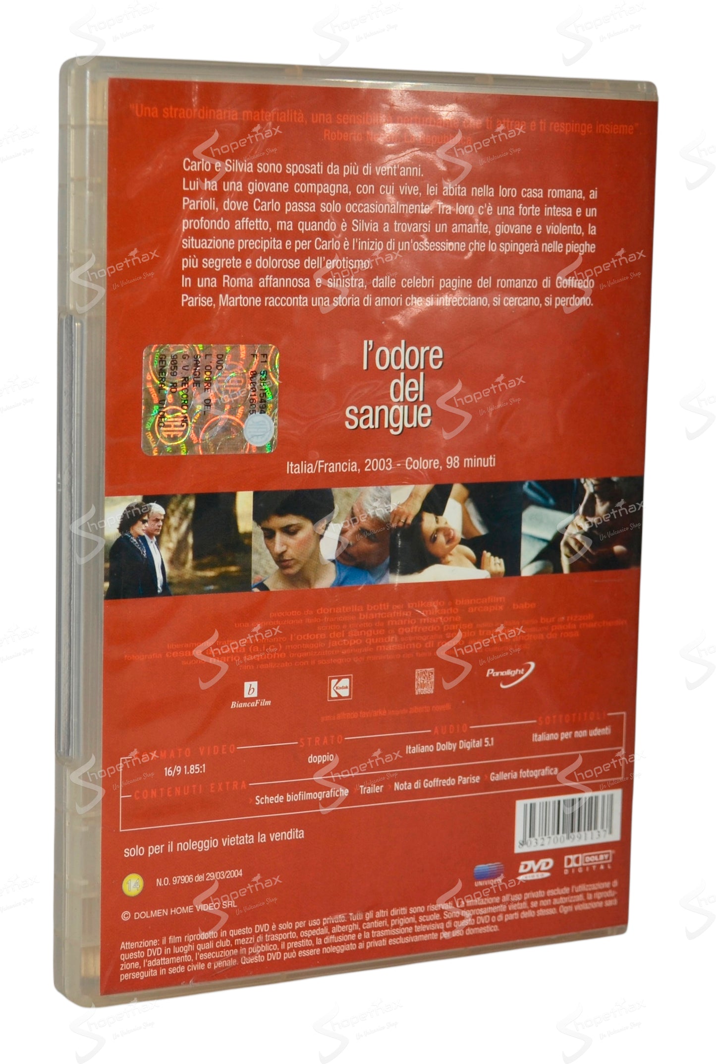 L'odore del sangue (2004) DVD Noleggio