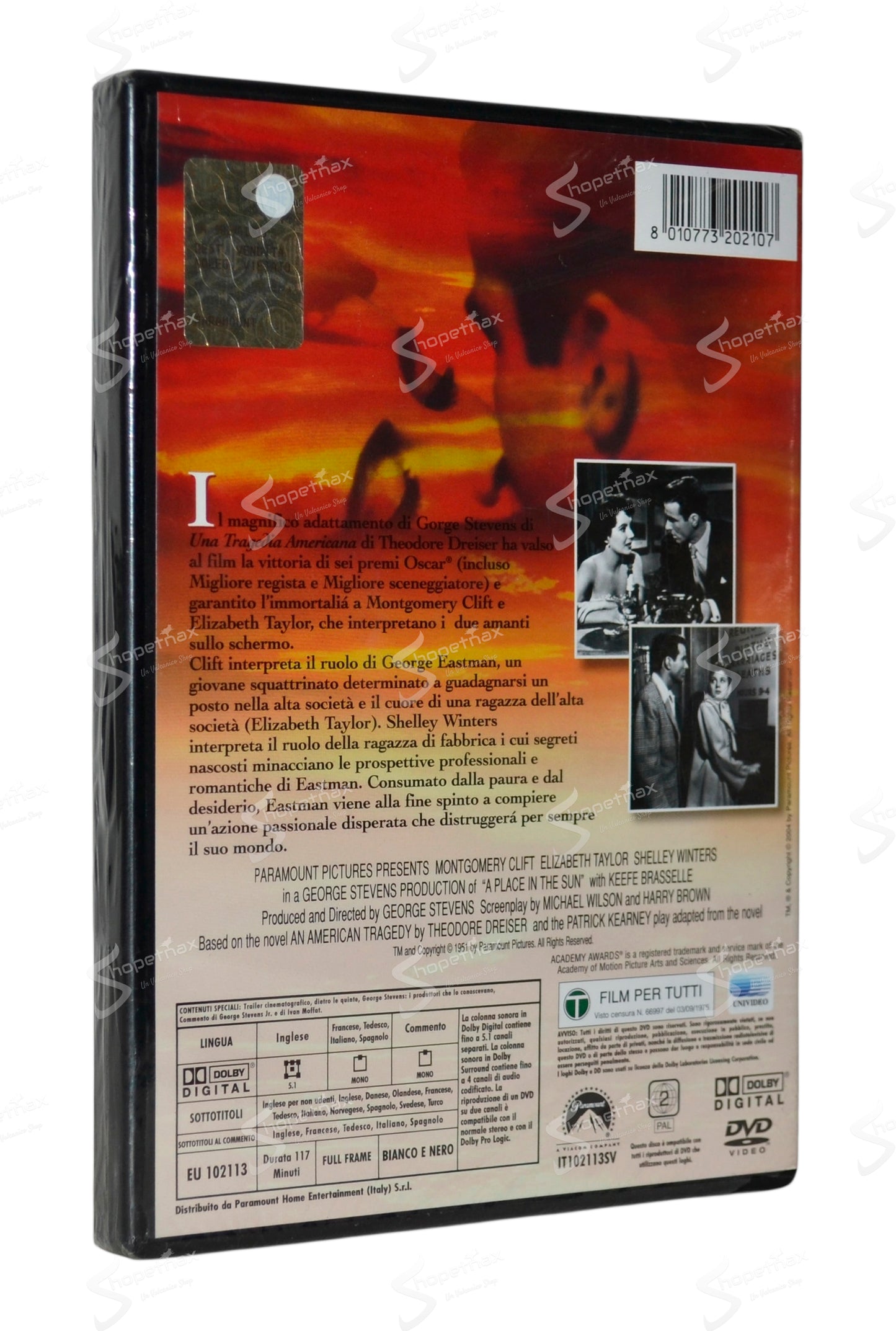 Un Posto al Sole (A Place in the Sun) (1951) DVD