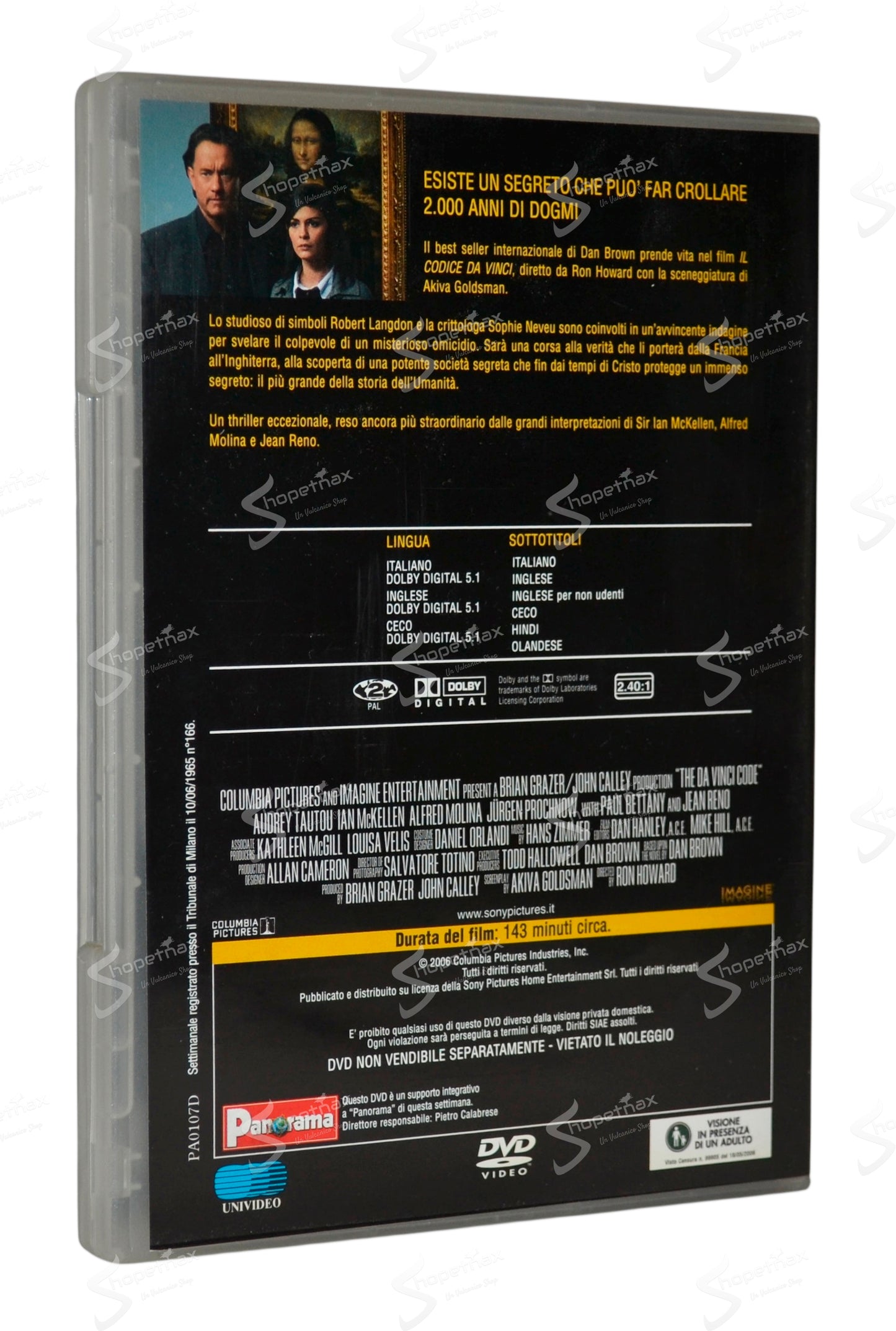 Il Codice Da Vinci (The Da Vinci Code) (2006) DVD Editoriale
