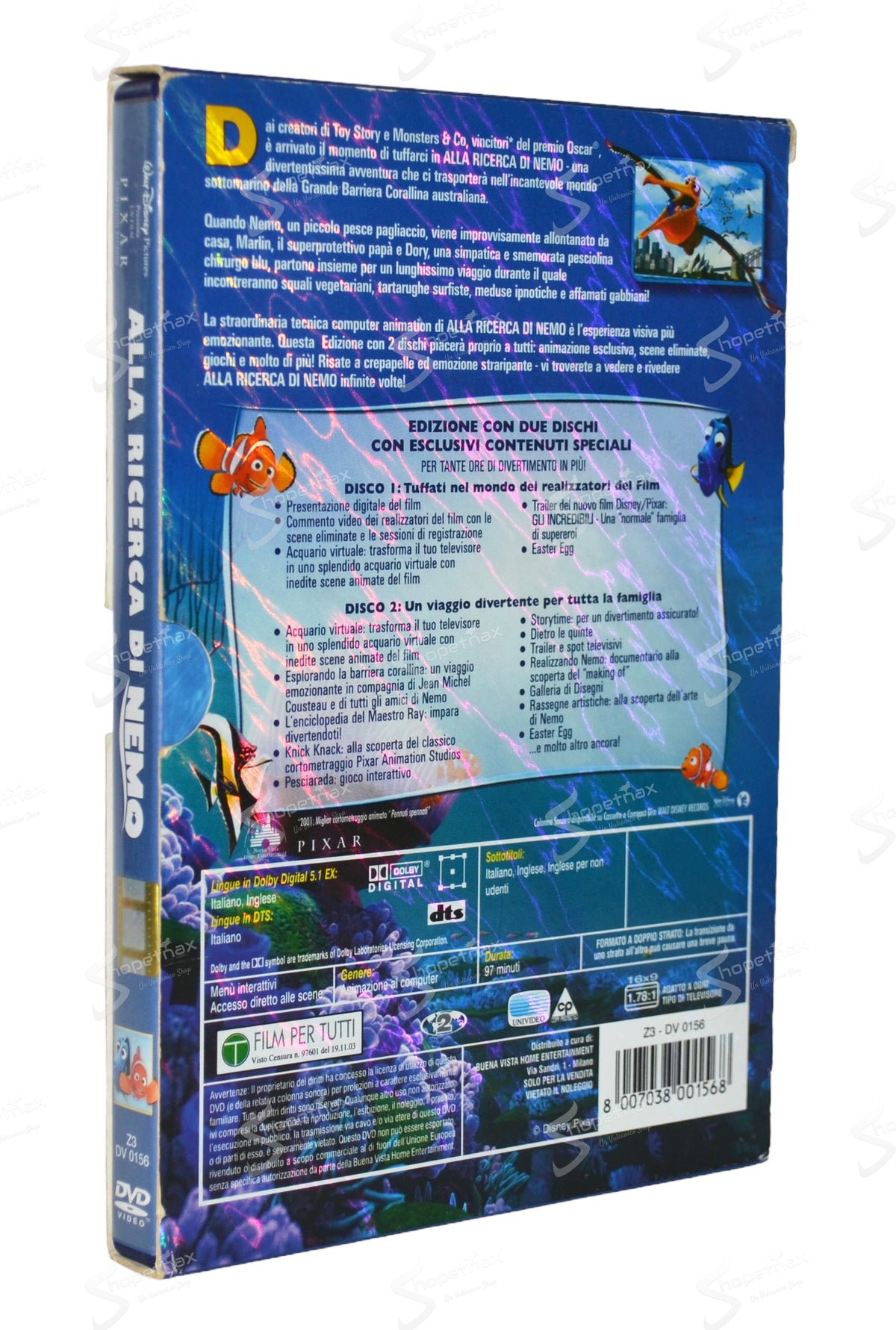 Alla ricerca di Nemo (Finding Nemo) (2003) 2 DVD Ottimo