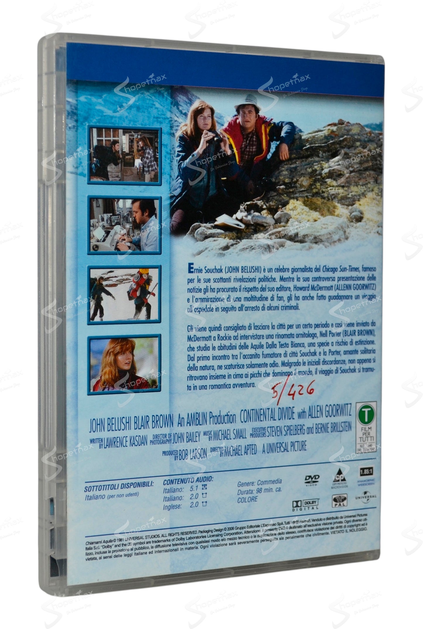 Chiamami Aquila (Continental Divide) (1981) DVD Ex Noleggio Editoriale
