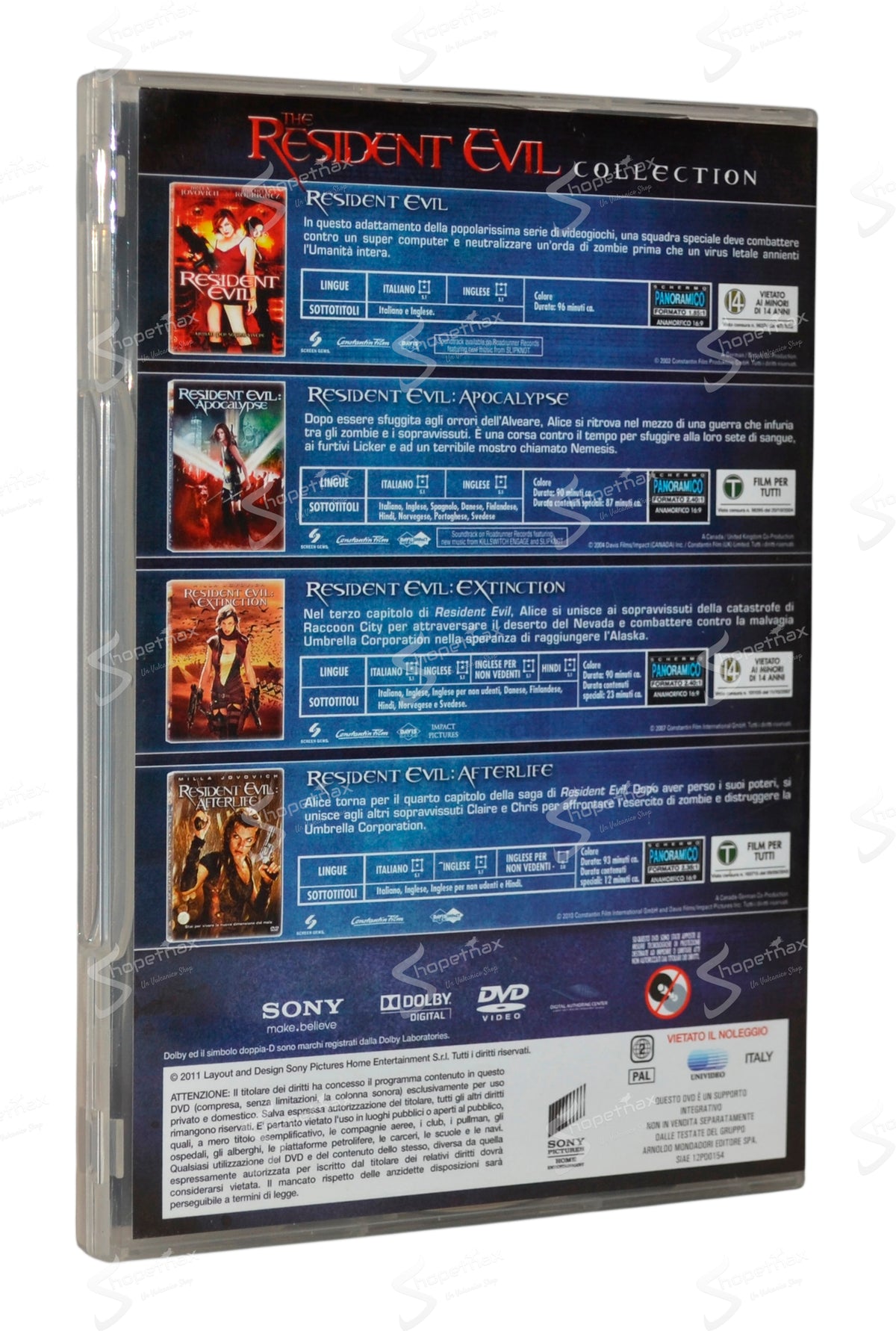 The Resident Evil Collection (4 Dischi) (2011) DVD