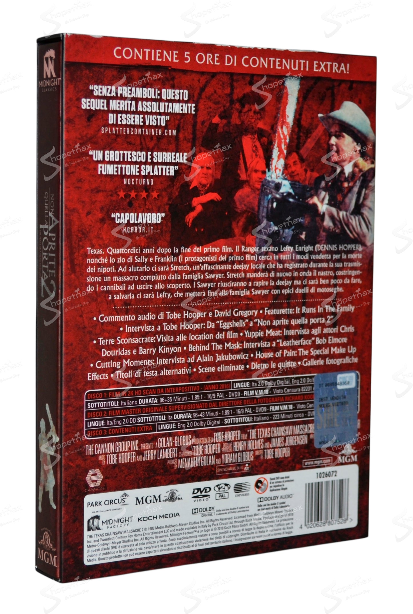 Non Aprite Quella Porta 2 (The Texas Chainsaw Massacre 2) (1986) Box 3 DVD