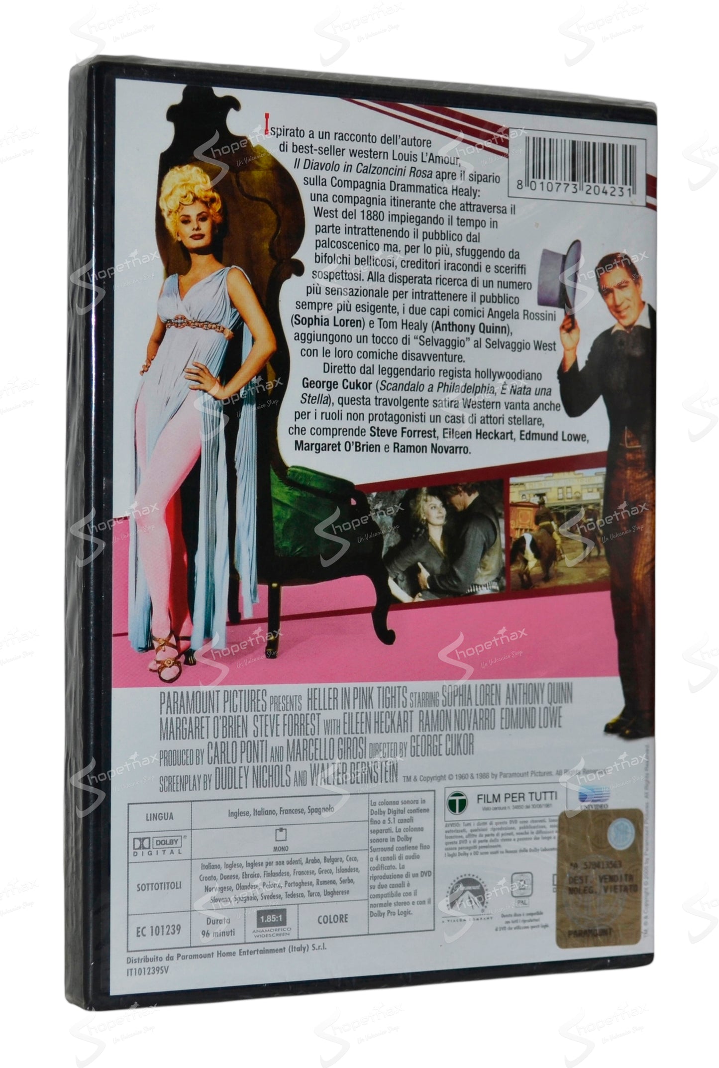 Il Diavolo in Calzoncini Rosa (Heller in Pink Tights) (1959) DVD