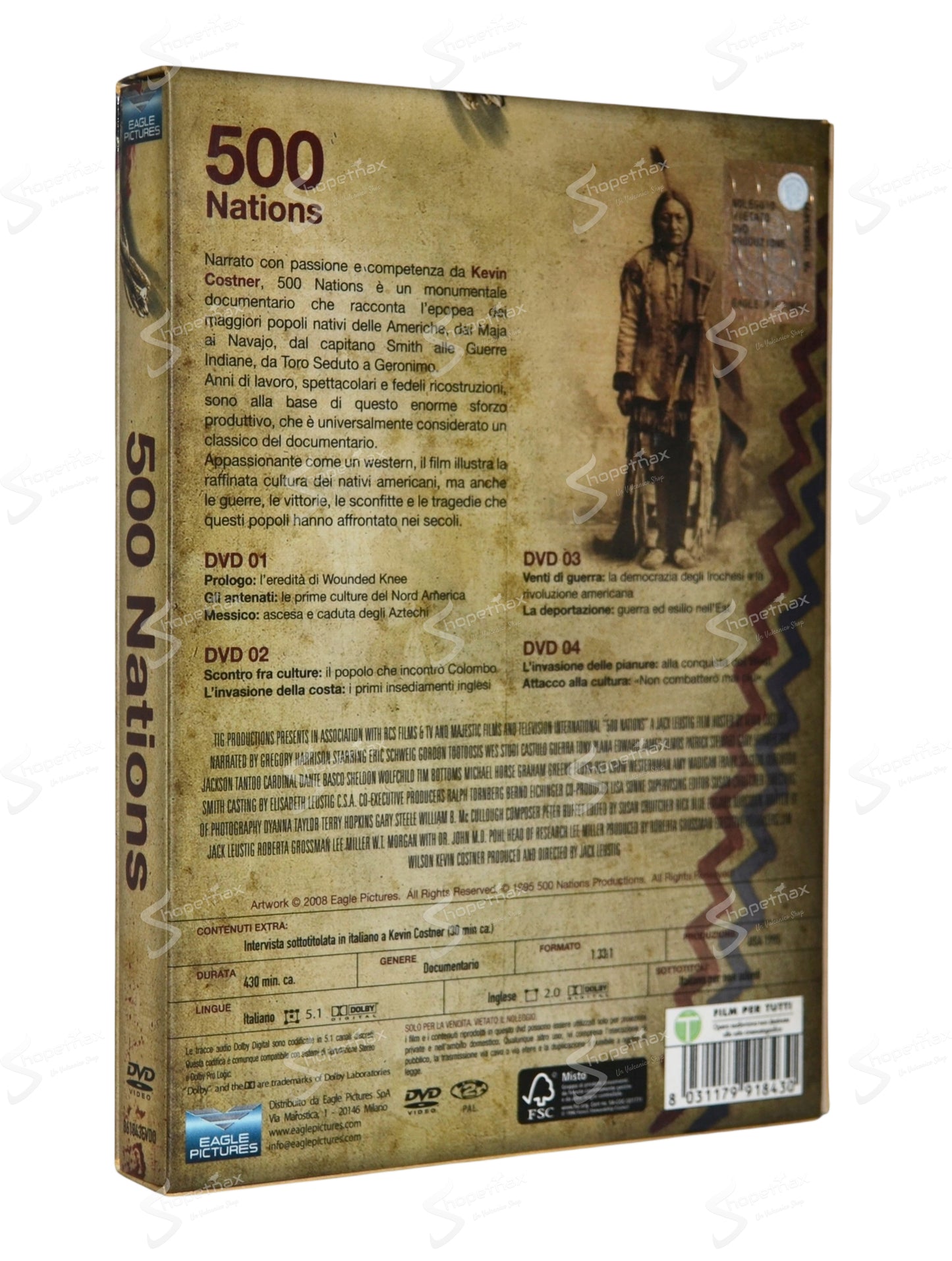 500 Nations (Indiani d'America) (1995) Box 4 DVD