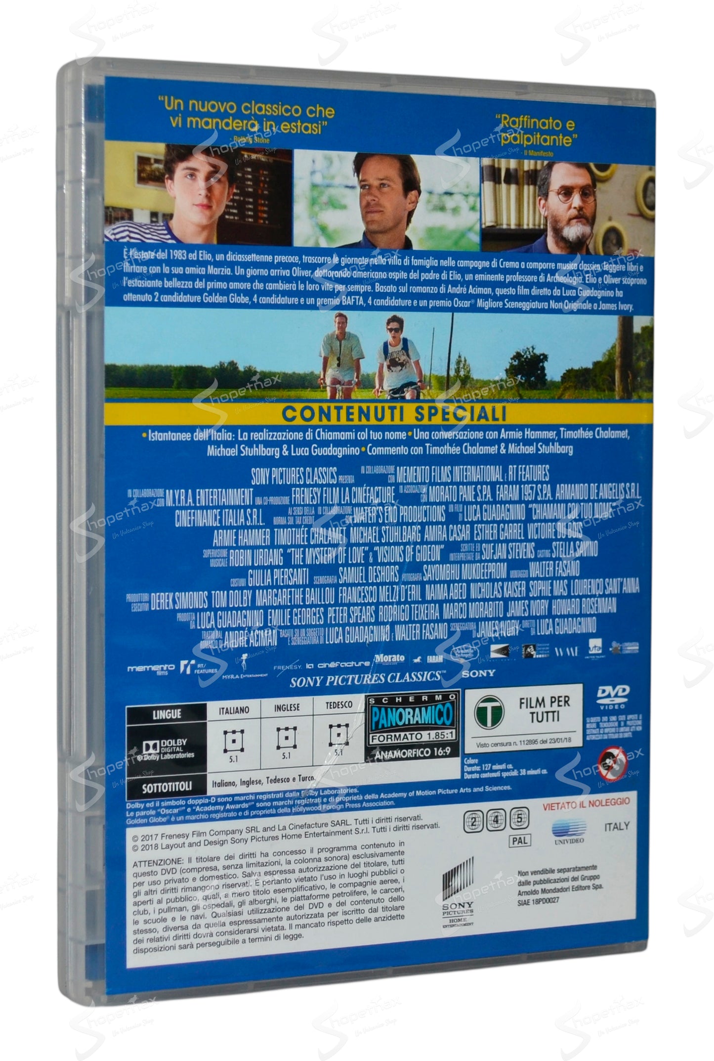 Chiamami col tuo nome (2017) DVD Editoriale