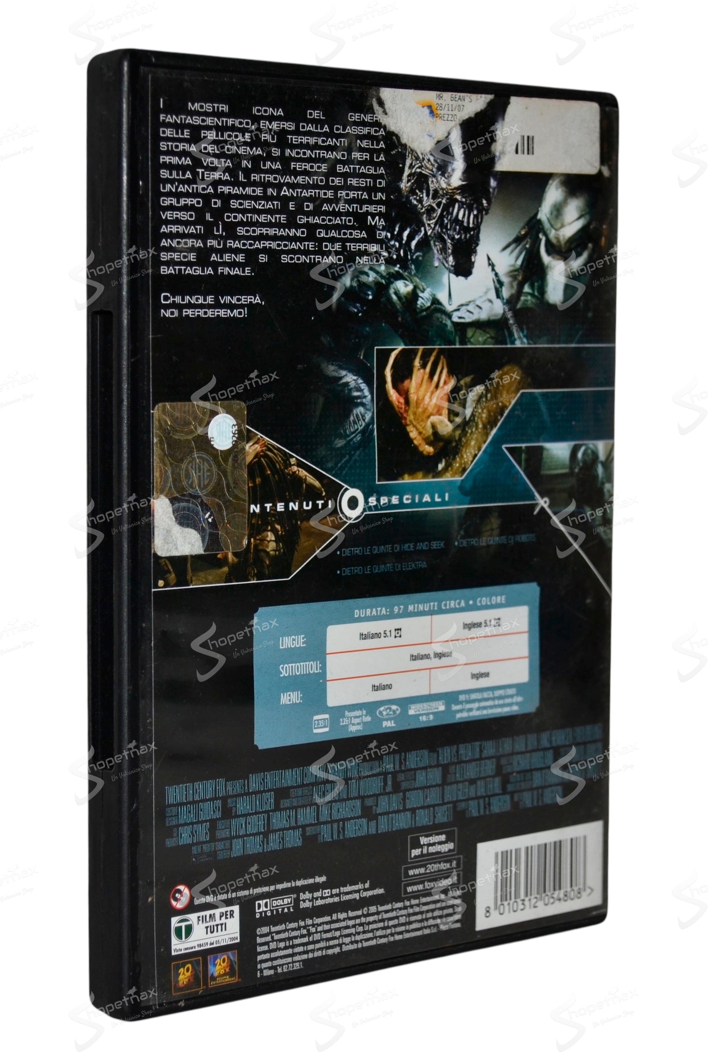 Alien Vs. Predator (AVP) (2004) DVD Versione Noleggio