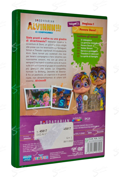 Alvinnn!!! E i Chipmunks - Volume 3 - Povero Dave! (2015) DVD