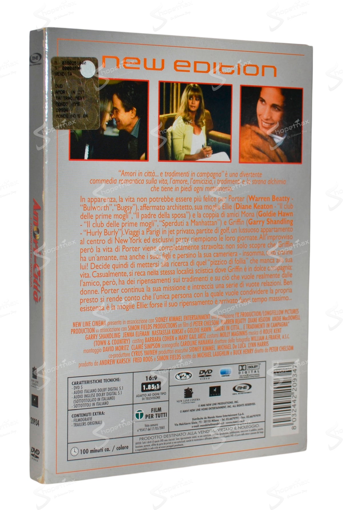 Amori in Città …e tradimenti in campagna (Town & Country) (2001) DVD Ottimo