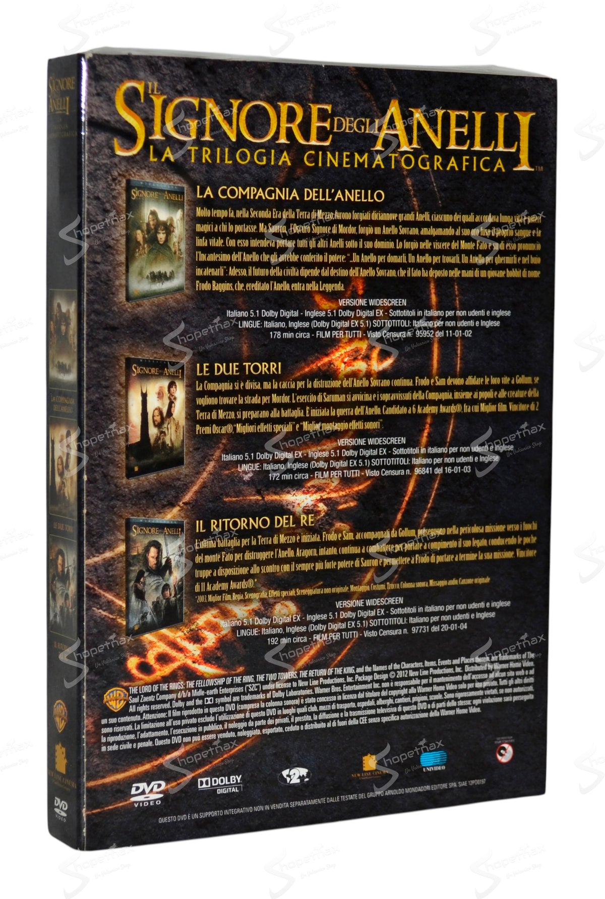 Il Signore degli Anelli - La Trilogia Cinematografica (Box 3 Dischi) DVD Editoriale