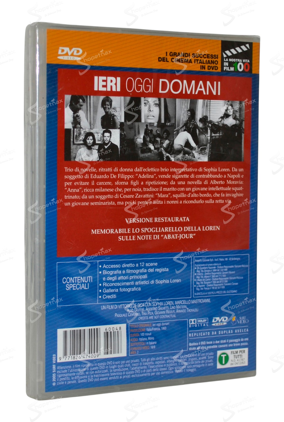 Ieri Oggi Domani (1963) DVD Editoriale
