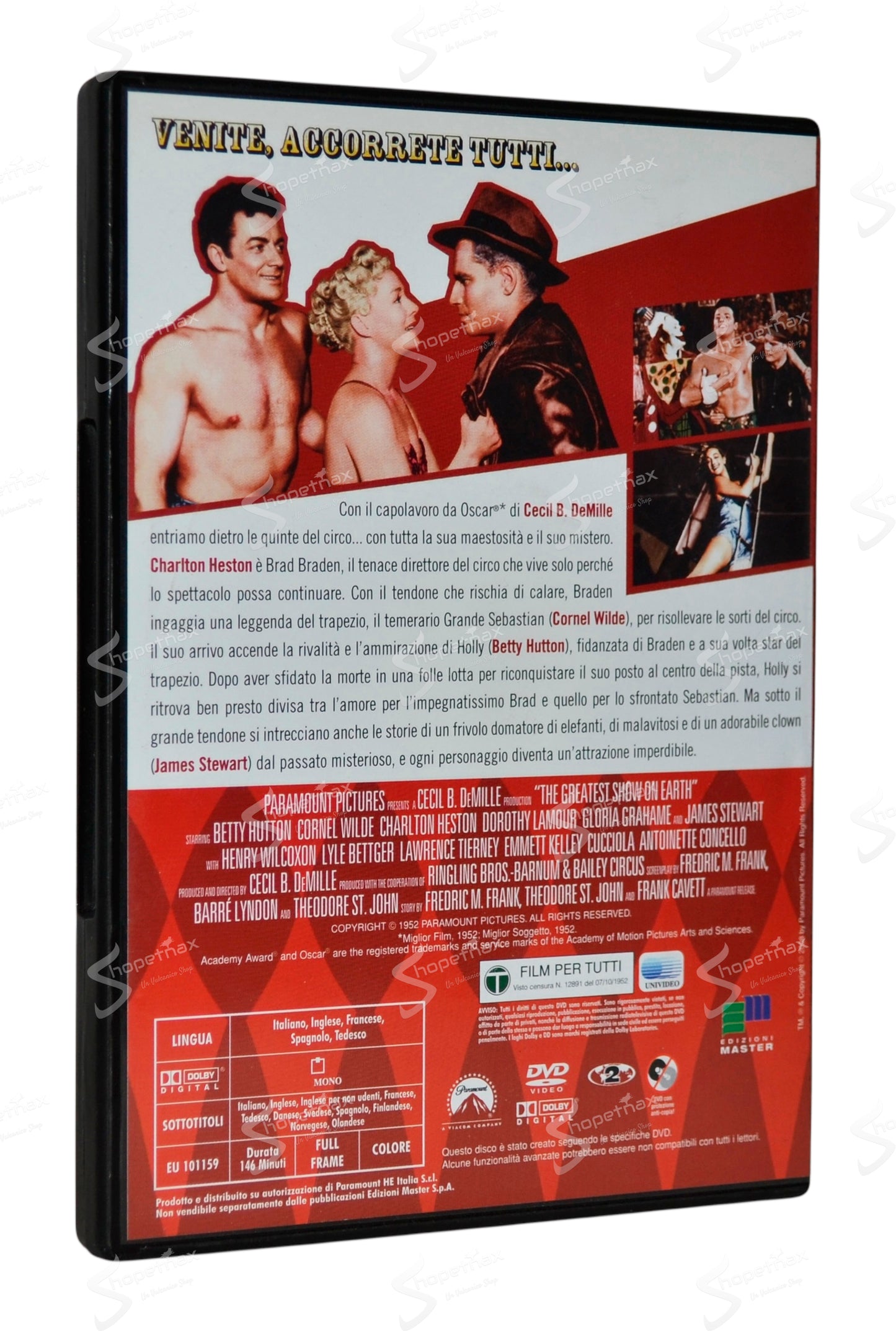Il Più Grande Spettacolo del Mondo (The Greatest Show On Earth) (1952) DVD Editoriale