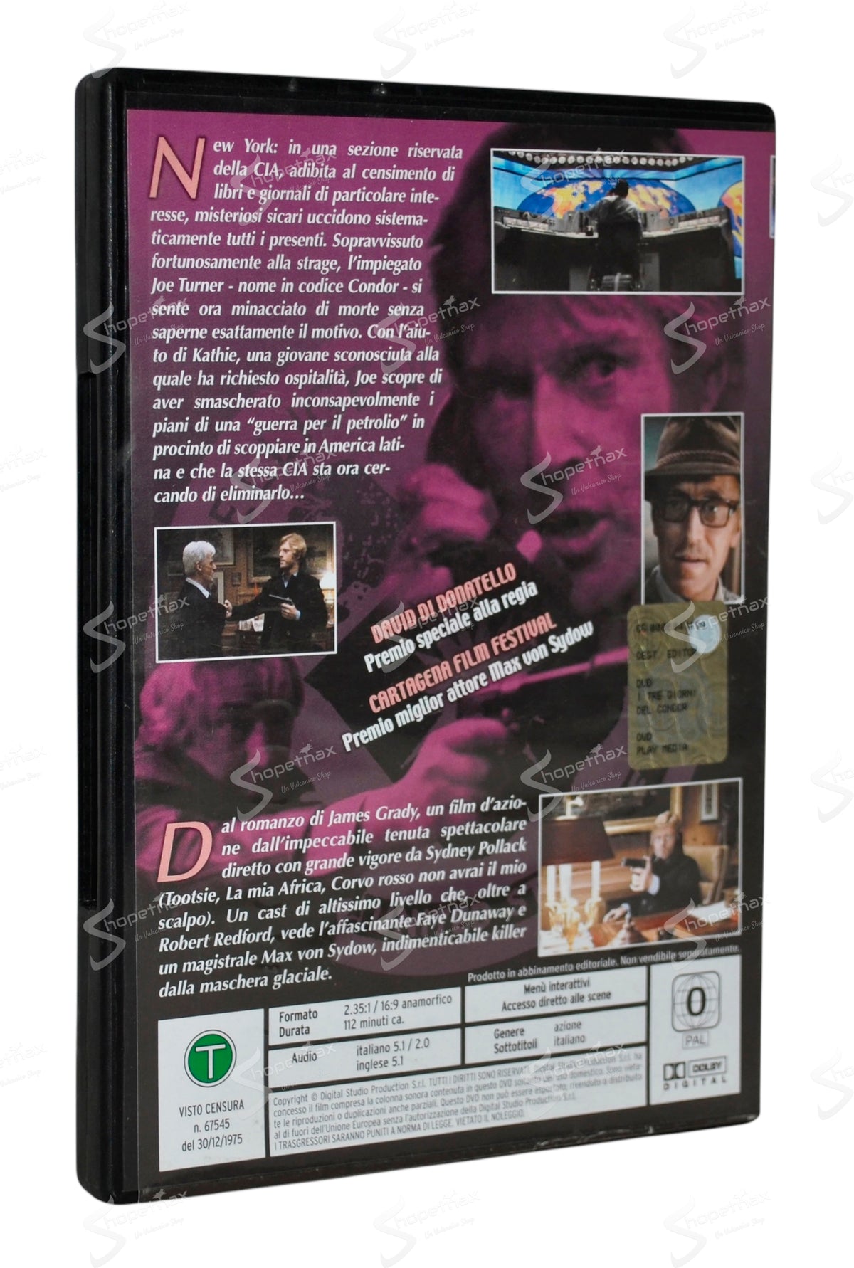 I tre giorni del Condor (Three Days of the Condor) (1975) DVD Editoriale Ottimo