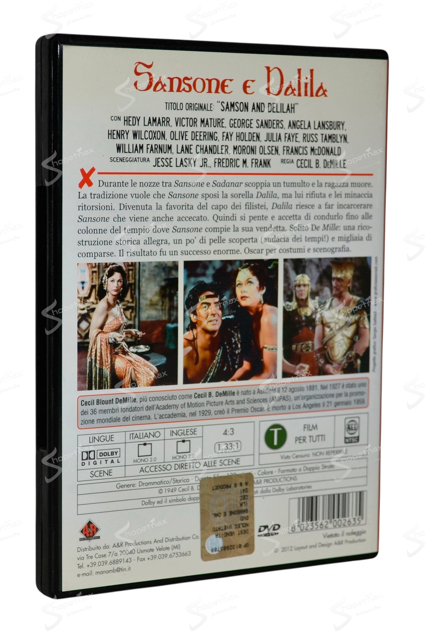 Sansone e Dalila (Samson and Delilah) (1949) DVD