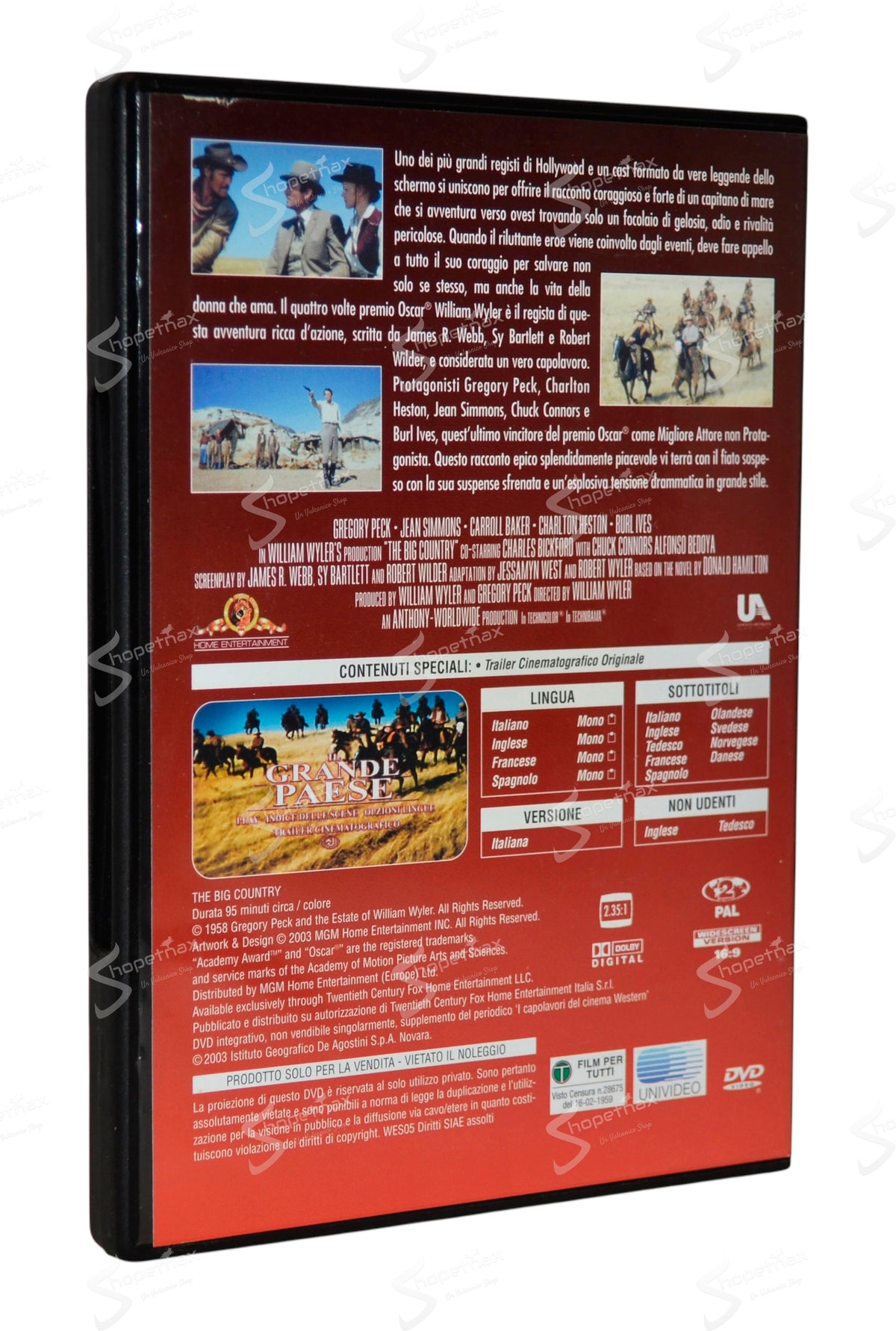 Il Grande Paese (The Big Country) (1958) DVD Editoriale