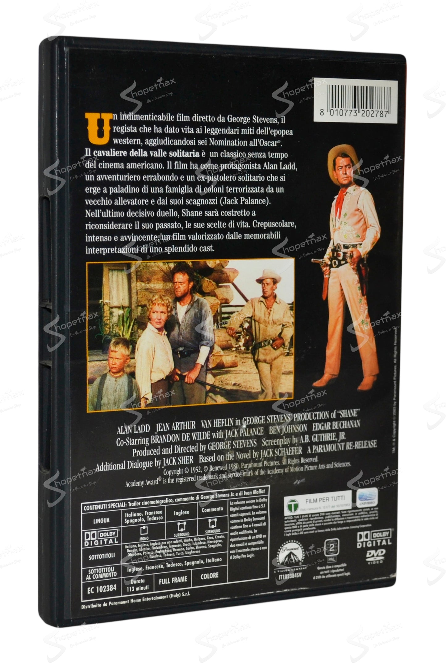 Il Cavaliere della Valle Solitaria (Shane) (1953) DVD