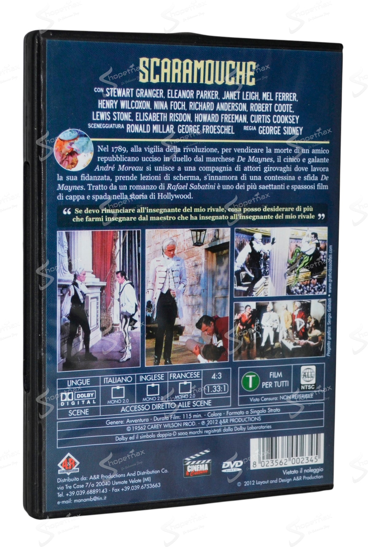 Scaramouche (1952) DVD Ottimo