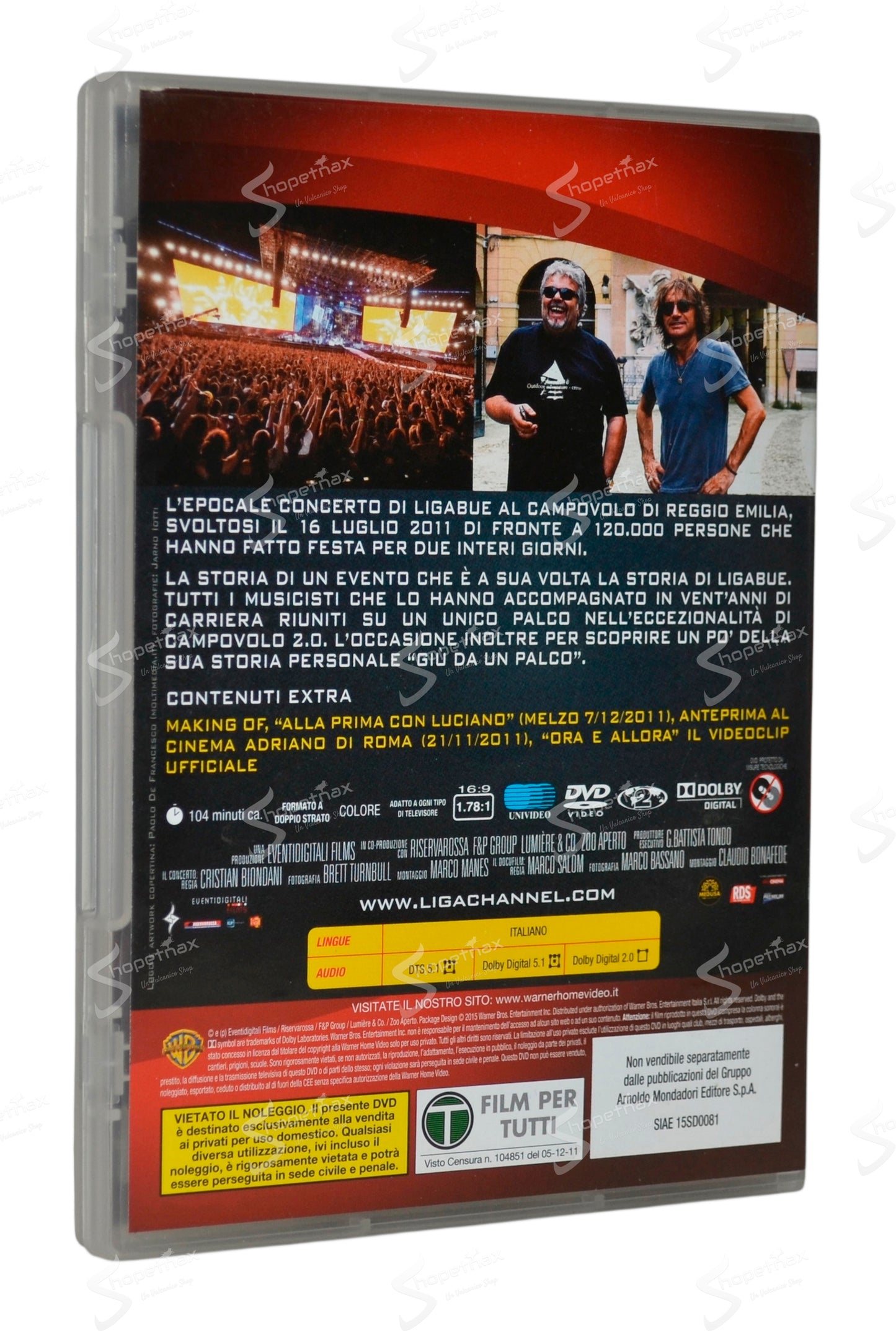 Ligabue - Campovolo Il Film (2011) DVD Editoriale