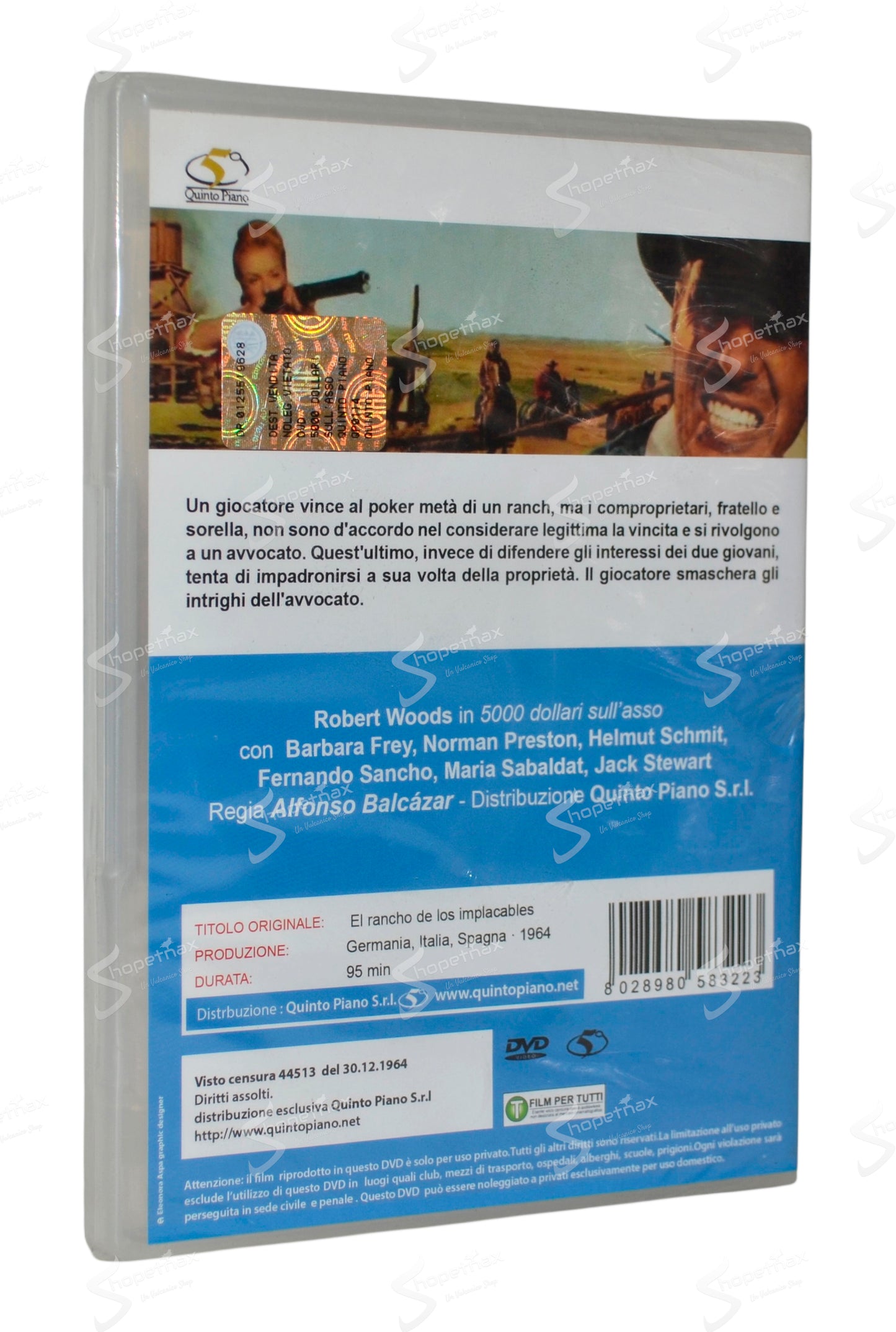5000 dollari sull'asso (Los pistoleros de Arizona) (1964) DVD
