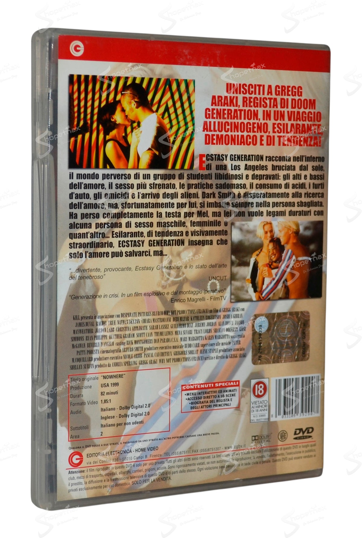 Ecstasy Generation (Nowhere) (1997) DVD Ex Noleggio
