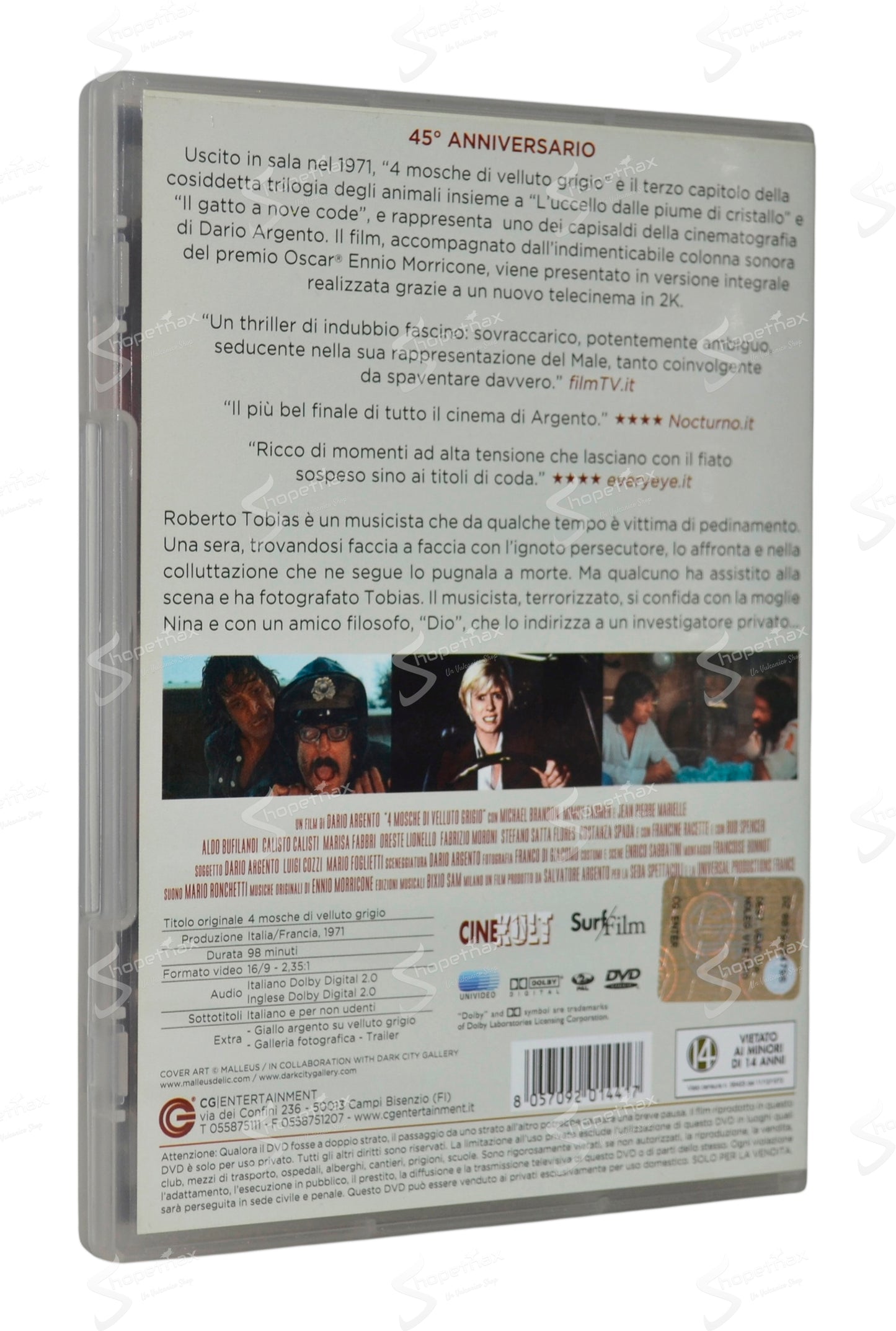 4 Mosche di Velluto Grigio (1971) DVD
