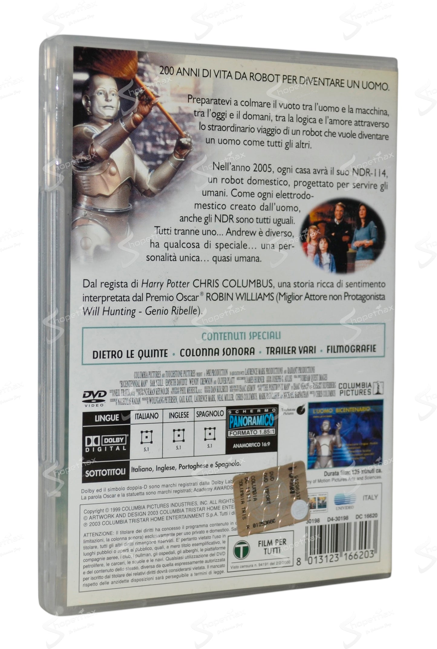 L'Uomo Bicentenario (Bicentennial Man) (1999) DVD Ex Noleggio
