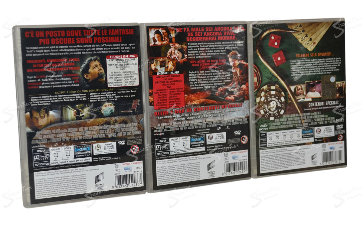 Hostel + Hostel Part II + Hostel Part III (Serie Completa) 3 DVD