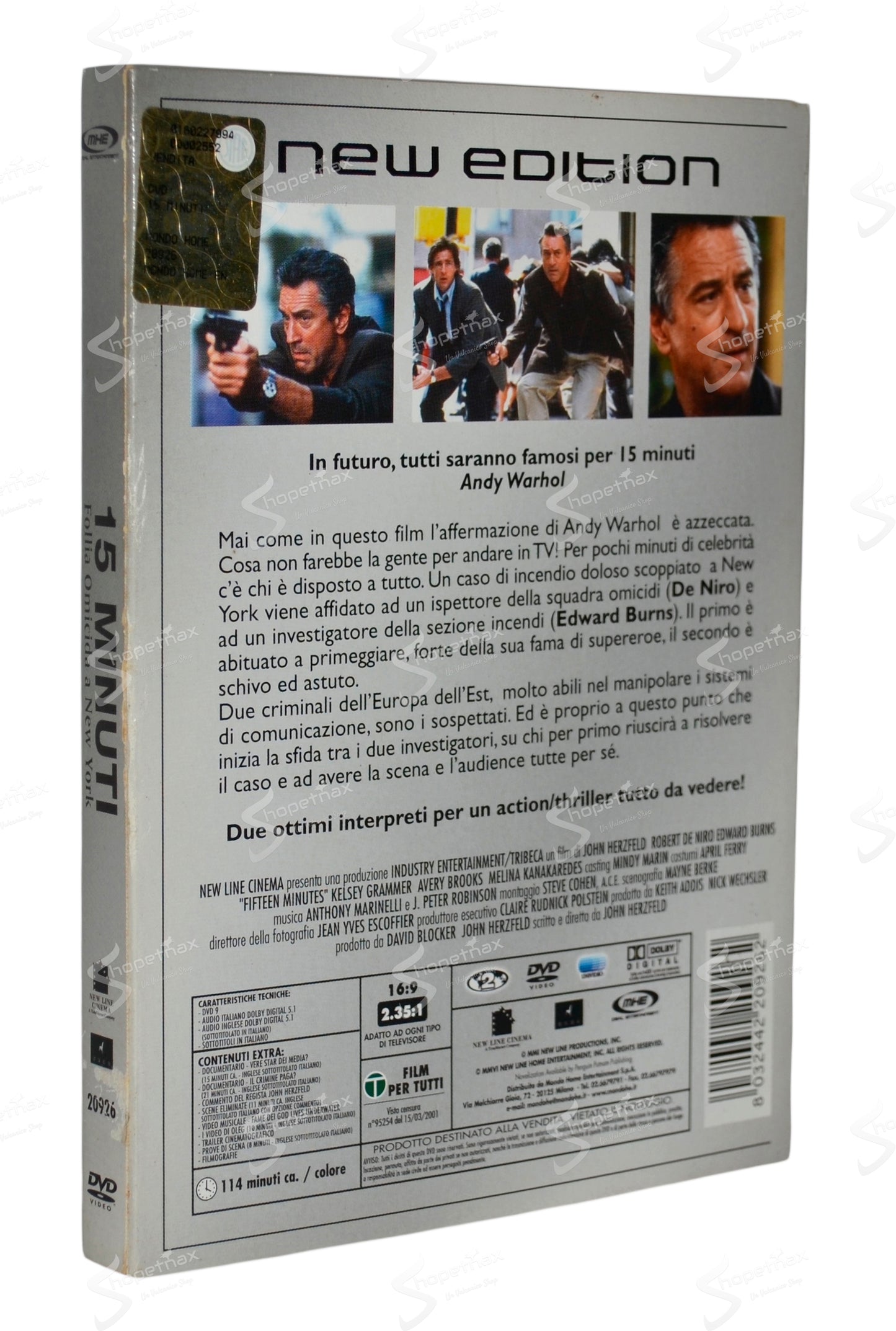 15 Minuti - Follia Omicida a New York (15 Minutes) (MHE) (2001) DVD
