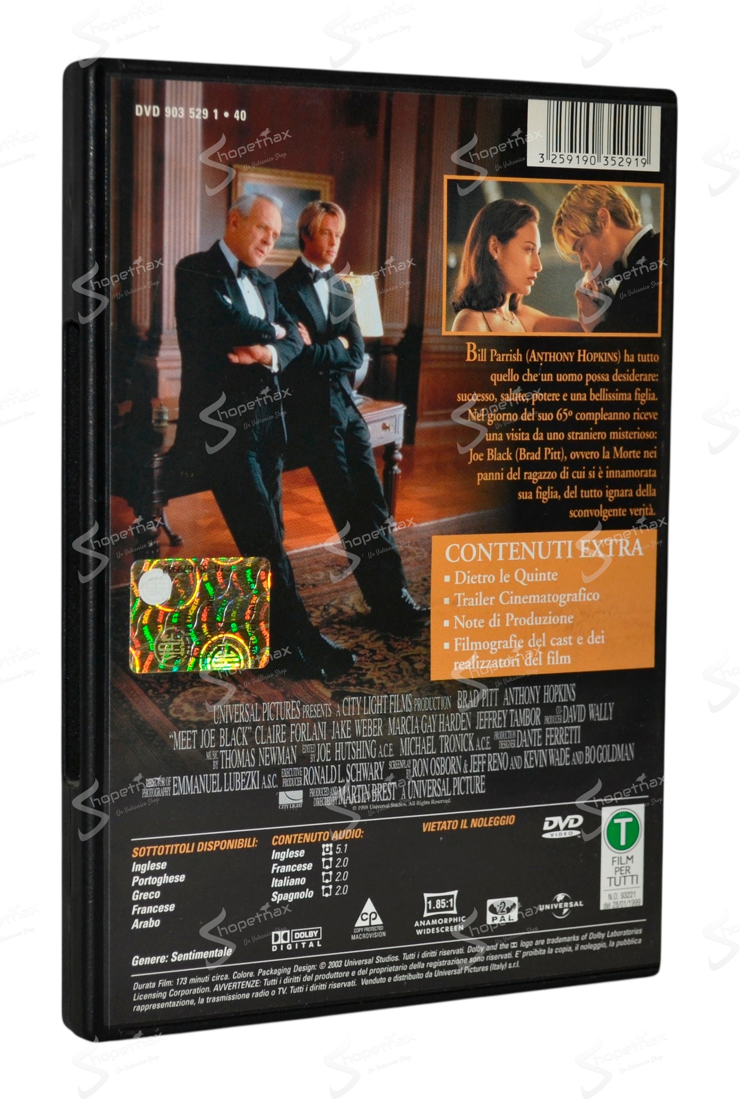 Vi presento Joe Black (Meet) (1998) DVD