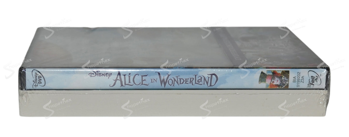 Alice in Wonderland (2010) DVD + Libro