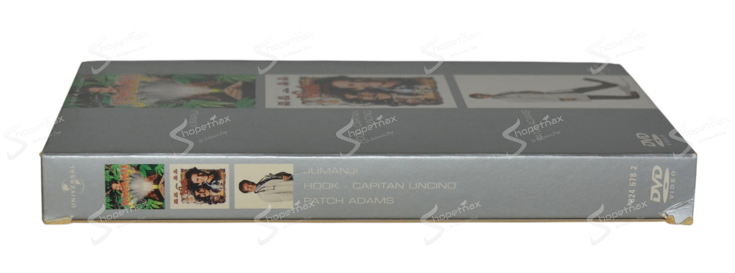 Jumanji + Hook - Capitan Uncino + Patch Adams (Box 3 Film) (1991-1995-1998) DVD