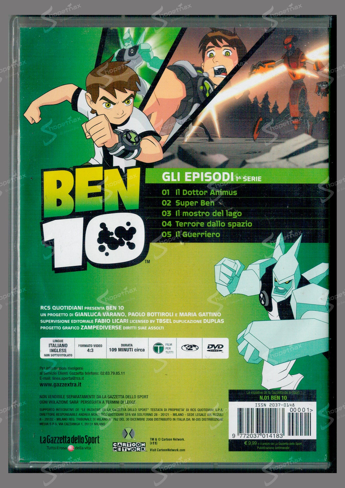Ben 10 Ten - Vol. 1 - Terrore dallo Spazio (2005) DVD
