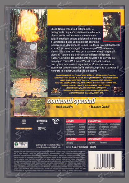 Rombo di tuono (Missing in Action) (1984) DVD
