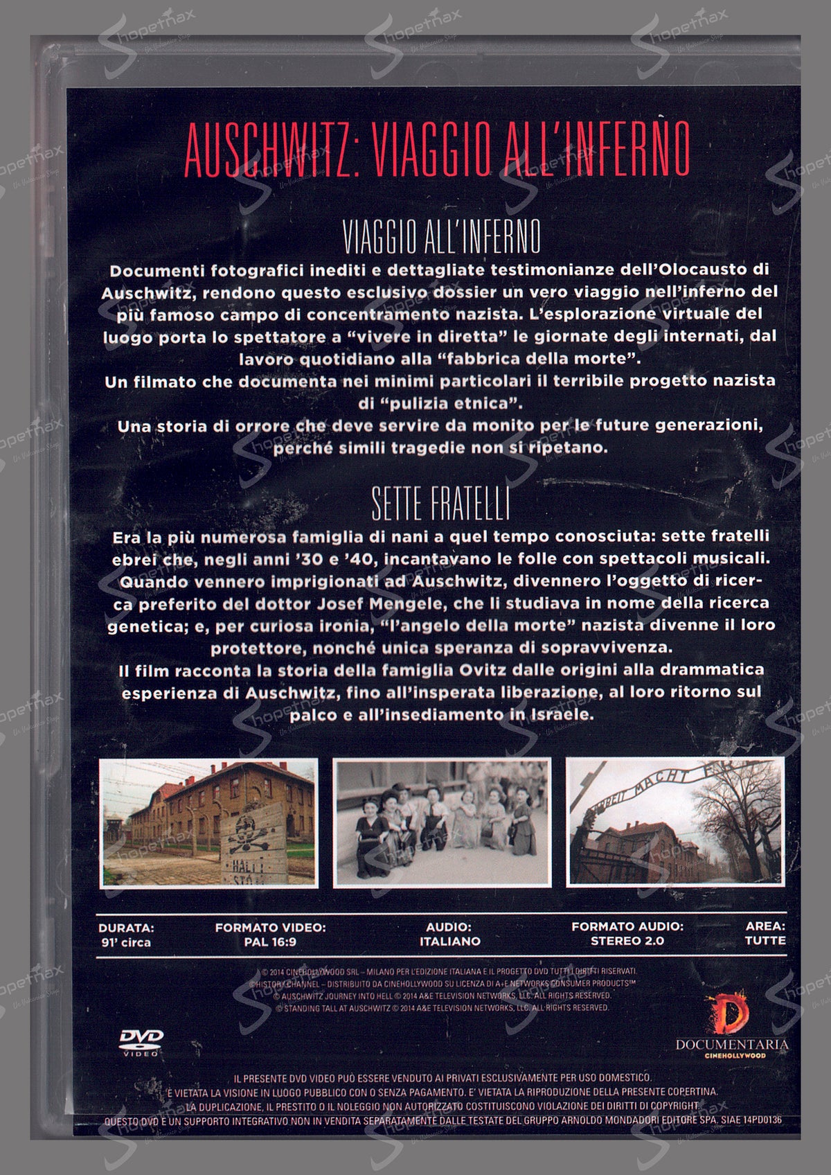Auschwitz - Viaggio all'Inferno (2014) DVD Editoriale