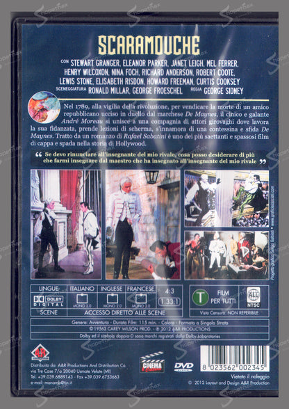 Scaramouche (1952) DVD Come Nuovo