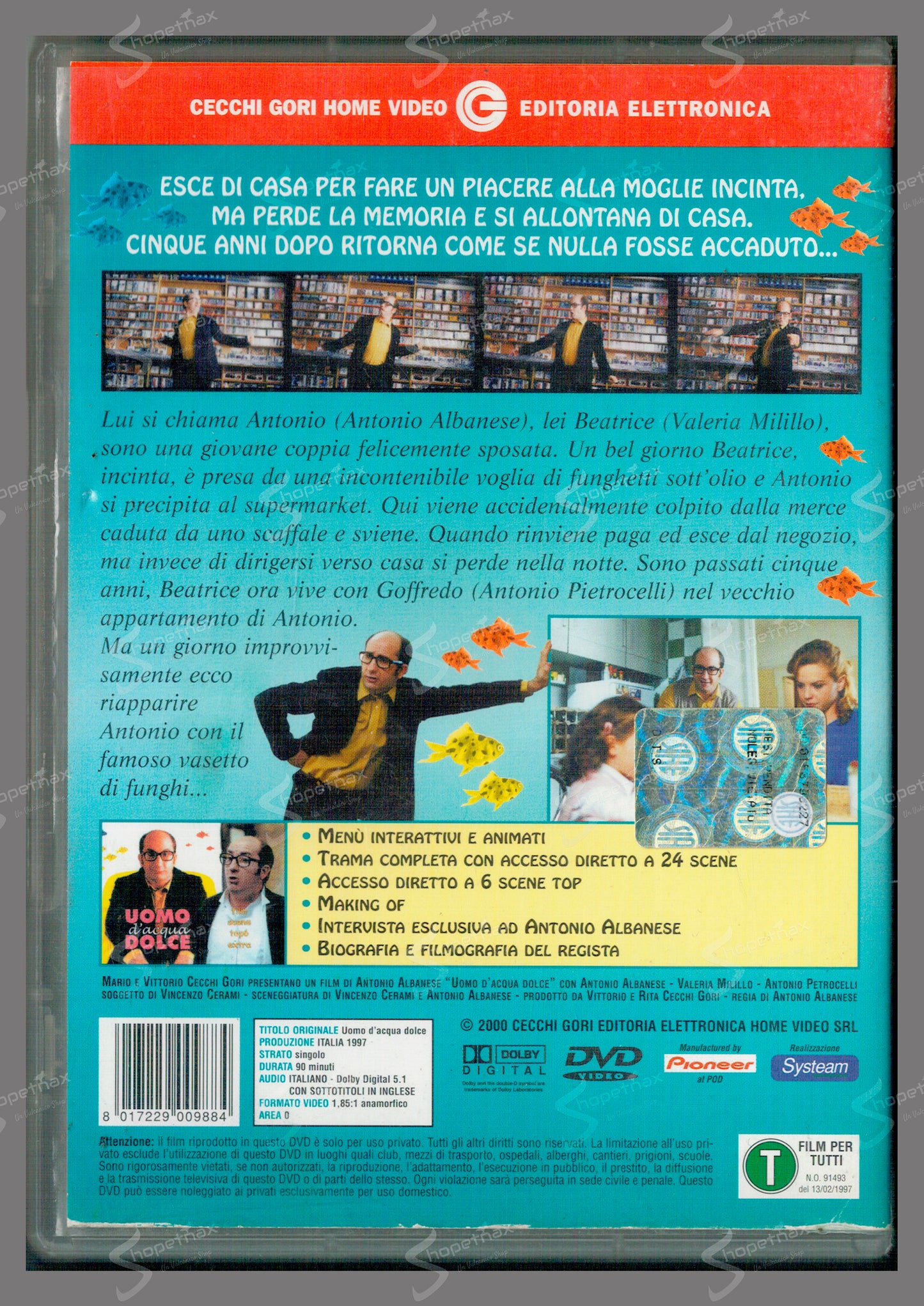 Uomo d'Acqua Dolce (1997) DVD Noleggio